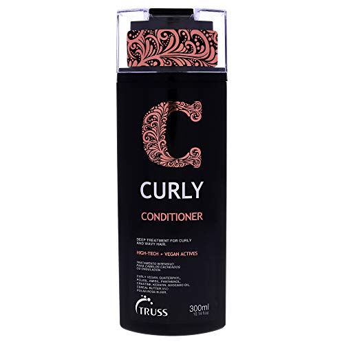 TRUSS Curly Hair Conditioner for Natural Curls - 300ml/10.14oz Deep Moisturizing Treatment - Perfect for Dry, Frizzy & Damaged Hair - Salon Quality Curl Definition & Hydration (Use After Shampoo for Best Results)