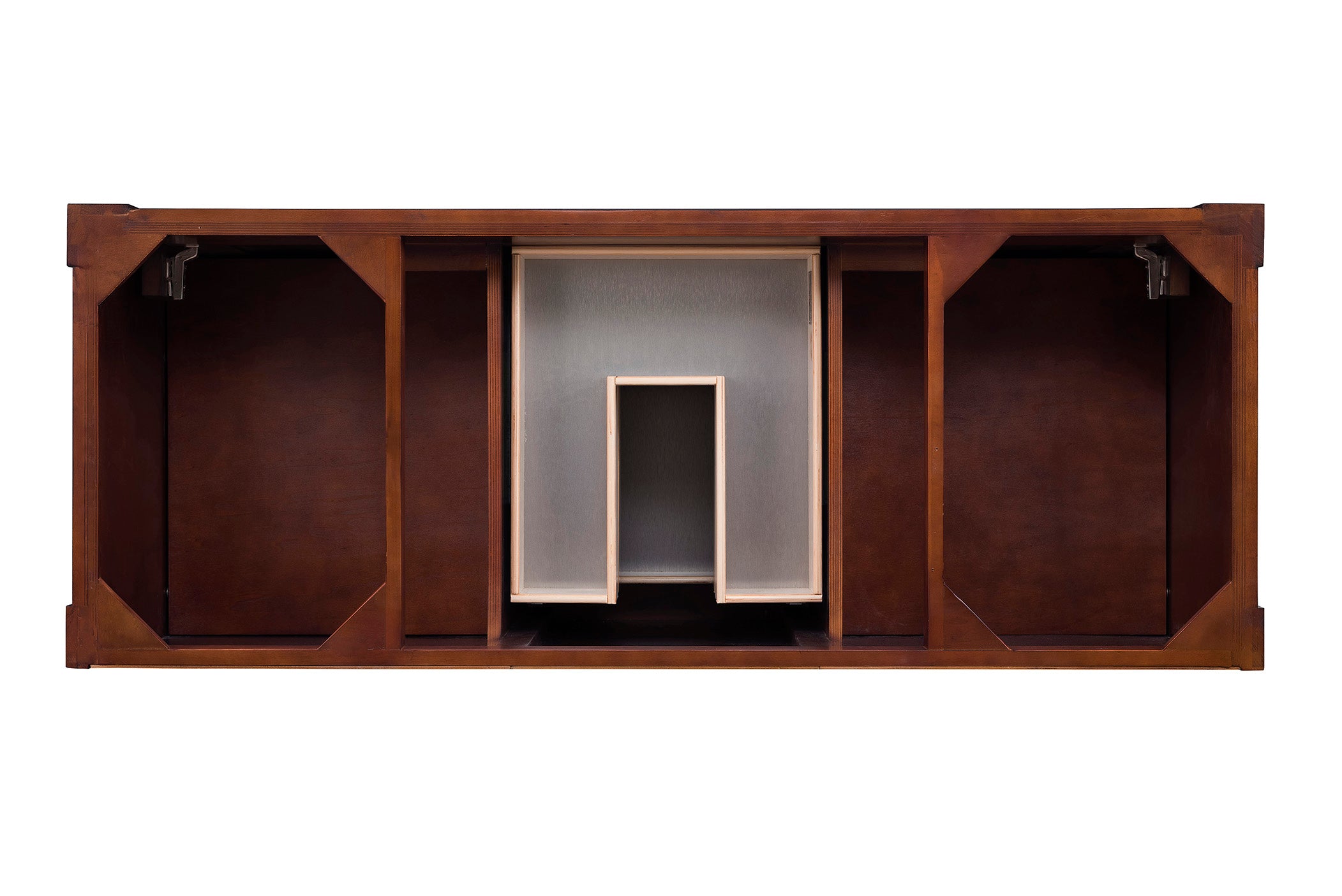 Brookfield 60-Inch Warm Cherry Wood Bathroom Vanity with Single Sink - Perfect for Modern Master Bathrooms and Guest Baths