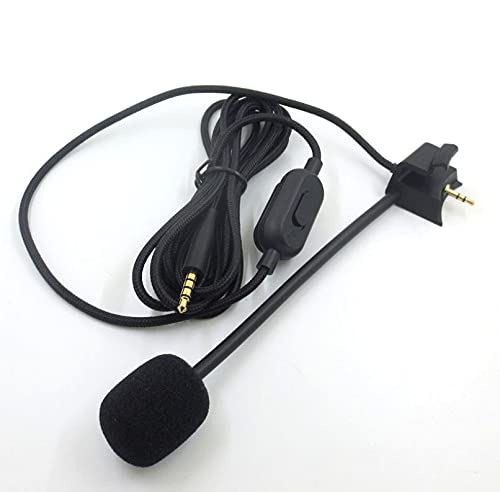 Yaowanguan Boom Microphone Cable for Bose QuietComfort 35 (QC35) & QuietComfort 35 II (QC35 II) Headphones with Volume Control & Mute Switch - Compatible with PS4, PS5, Xbox One, Series X/S Controllers & PC (Black, 2M) - Perfect for Gaming, Streaming & Online Meetings