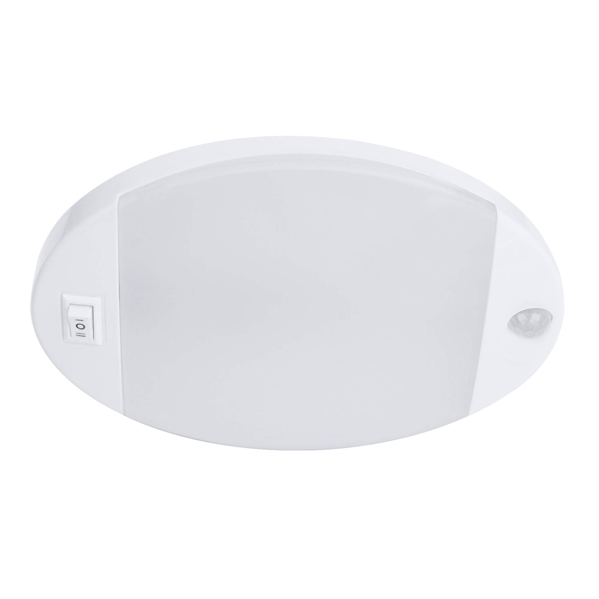 12V RV LED Ceiling Light with Switch & Motion Sensor - Puck Light for RV, Motorhome, Camper, Caravan, Trailer & Boat Interior Lighting | Perfect for Nighttime Navigation & Energy-Efficient Illumination