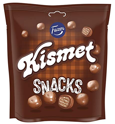 Fazer Kismet Chocolate Snacks - 10 Packs (155g Each) | Delicious Finnish Chocolate Bars for Office, School & Travel Snacking