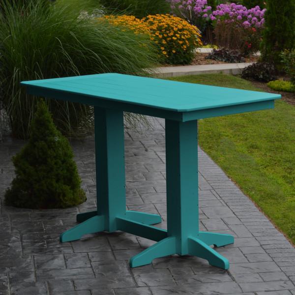 Eco-Friendly Recycled Plastic Bar Table - Durable Outdoor & Indoor Pub Height Table for Patio, Deck, or Home Bar - Sustainable Furniture for Entertaining