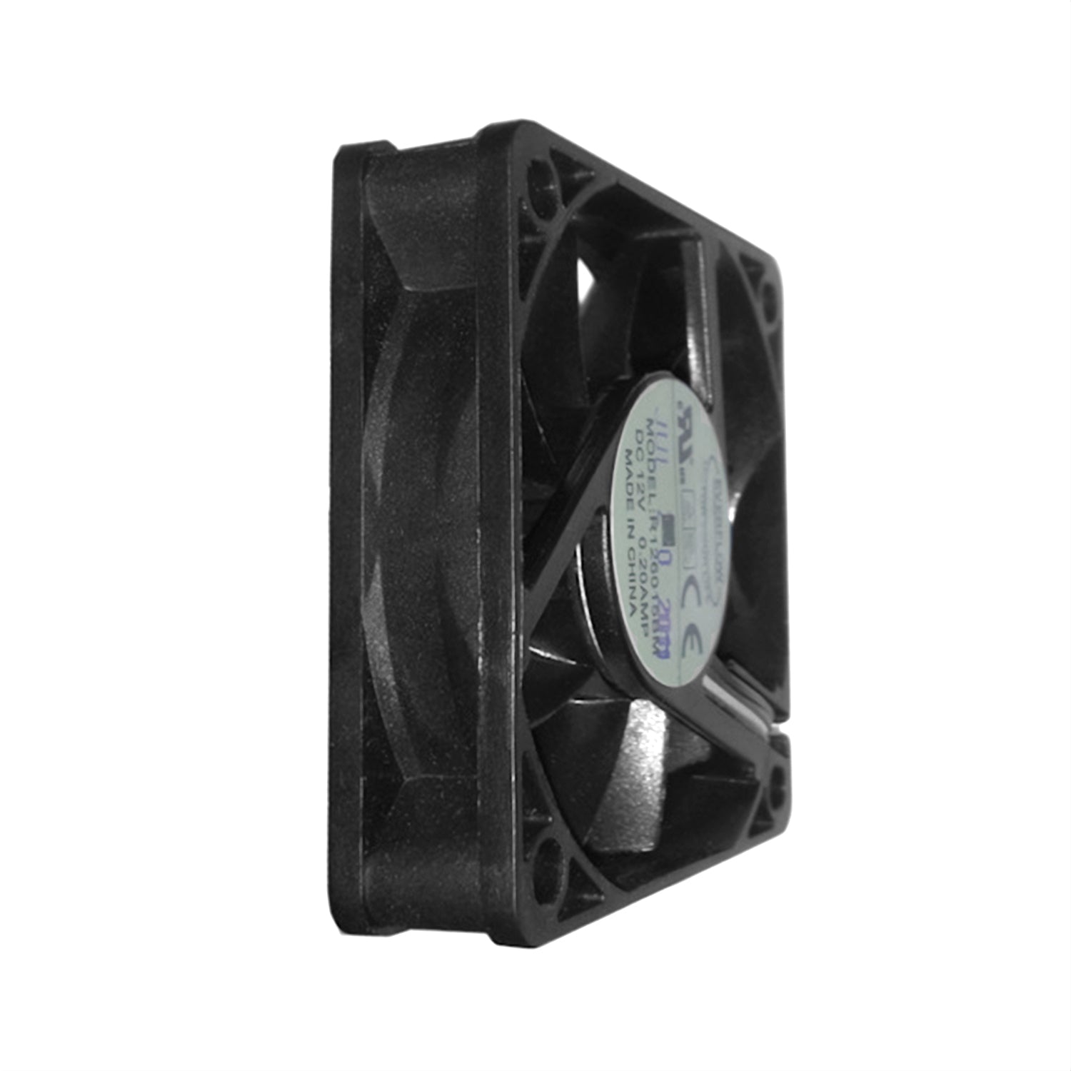 Everflow 60x60x15mm Medium Speed PWM Dual Ball Bearing 12V DC Cooling Fan - R126015BM - Perfect for PC Cooling, Electronics, and DIY Projects