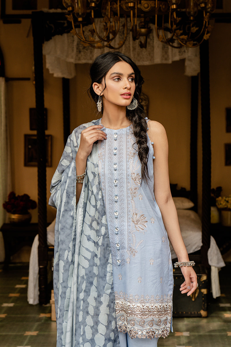 LILLIAN GRACE 3-Piece Digital Printed Lawn Suit Set - Floral Summer Dress Outfit for Women | Perfect for Casual Wear, Parties & Special Occasions