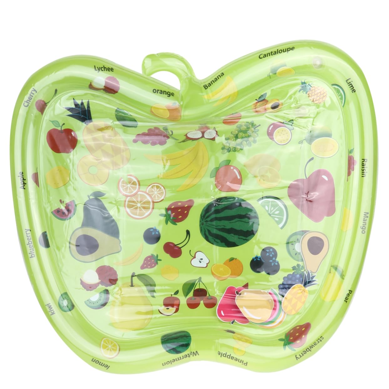 **HEMOTON Inflatable Water Play Mat - Floating Pool Cushion for Kids, Durable Fruit Design Outdoor Play Pad (Green) - Perfect for Swimming Pools, Lakes, and Beach Fun**