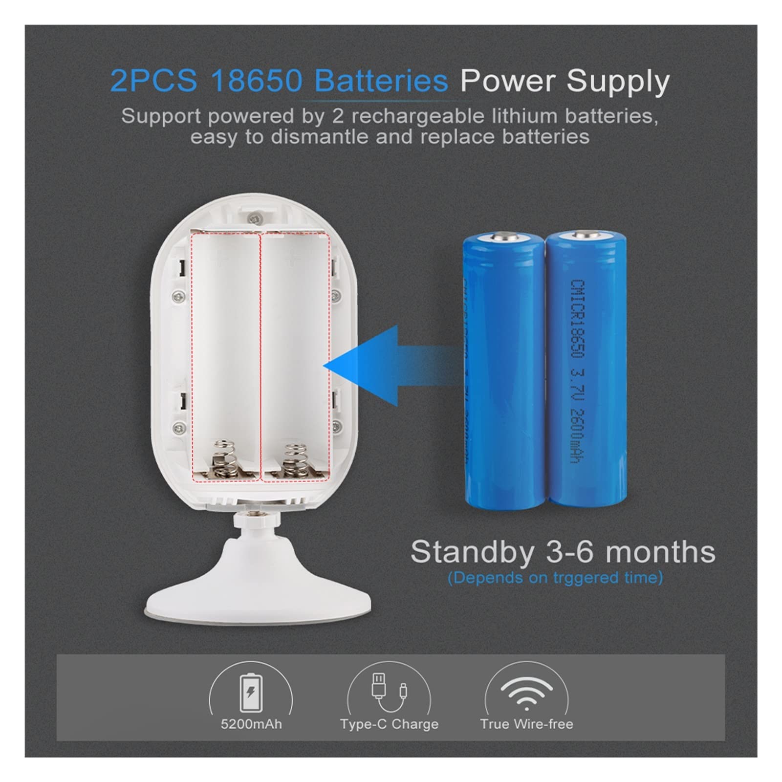 SilteD 3MP Solar Security Camera Outdoor - Wireless Rechargeable WiFi IP Camera with Solar Panel & PIR Motion Detection for Smart Home Security (Weatherproof, Night Vision) - Perfect for Backyard, Garage & Property Monitoring