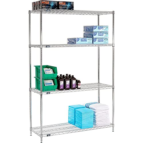 Nexel 4-Tier Adjustable Wire Shelving Unit 18