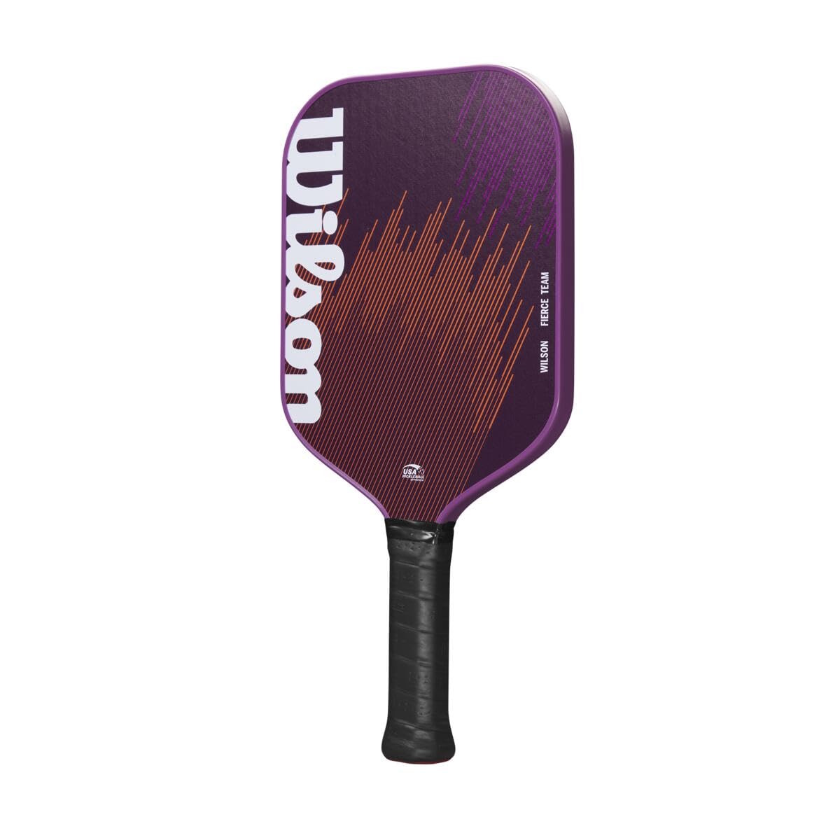 Wilson Fierce Team 13mm Pickleball Paddle - USAPA Approved, Lightweight Graphite Face with Polymer Core, Grip Size 2-4 1/4