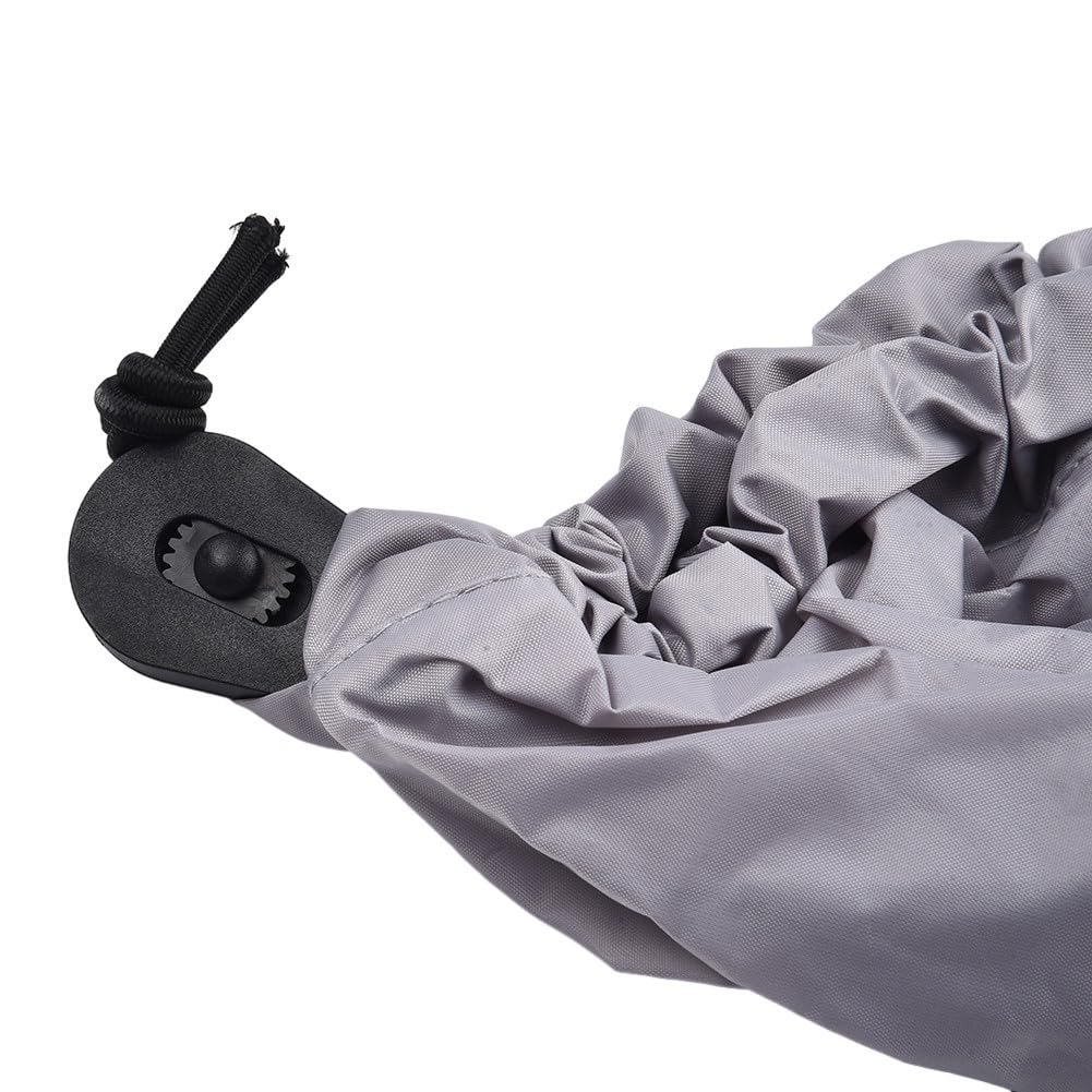 Waterproof Kayak Cockpit Spray Skirt Deck Cover - Universal Fit for Kayaks, Canoes & Marine Boats - Splash Protection for Paddling, Fishing & Whitewater Adventures (M Gray)