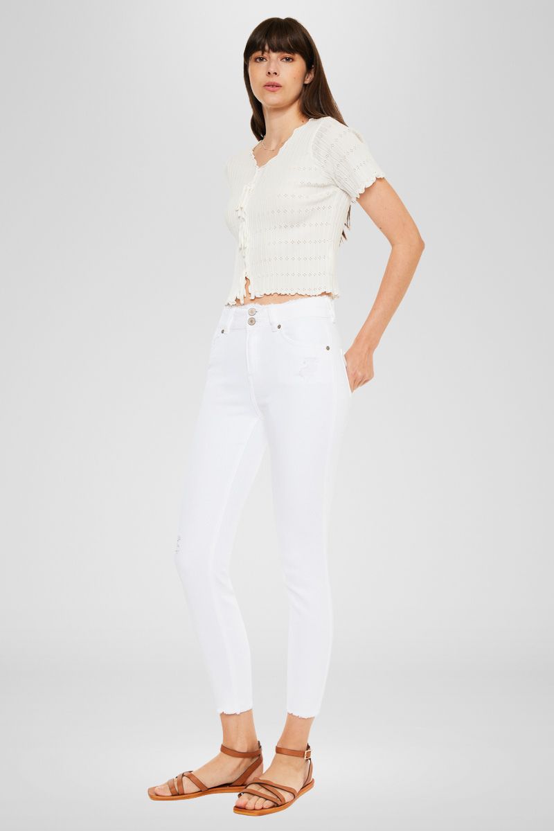 Danica High Rise Ankle Skinny Jeans for Women - Stretch Denim Pants, Slim Fit, Comfortable & Trendy - Perfect for Casual Outfits, Workwear & Night Out