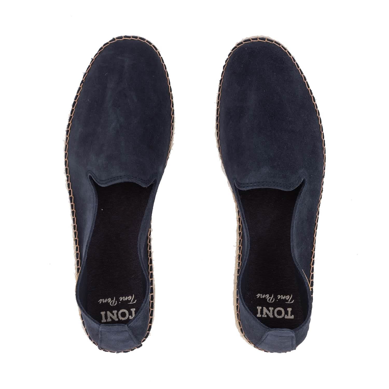 Men's Plain Suede Leather Espadrilles - Comfortable Casual Summer Shoes for Beach, Walking & Outdoor Activities
