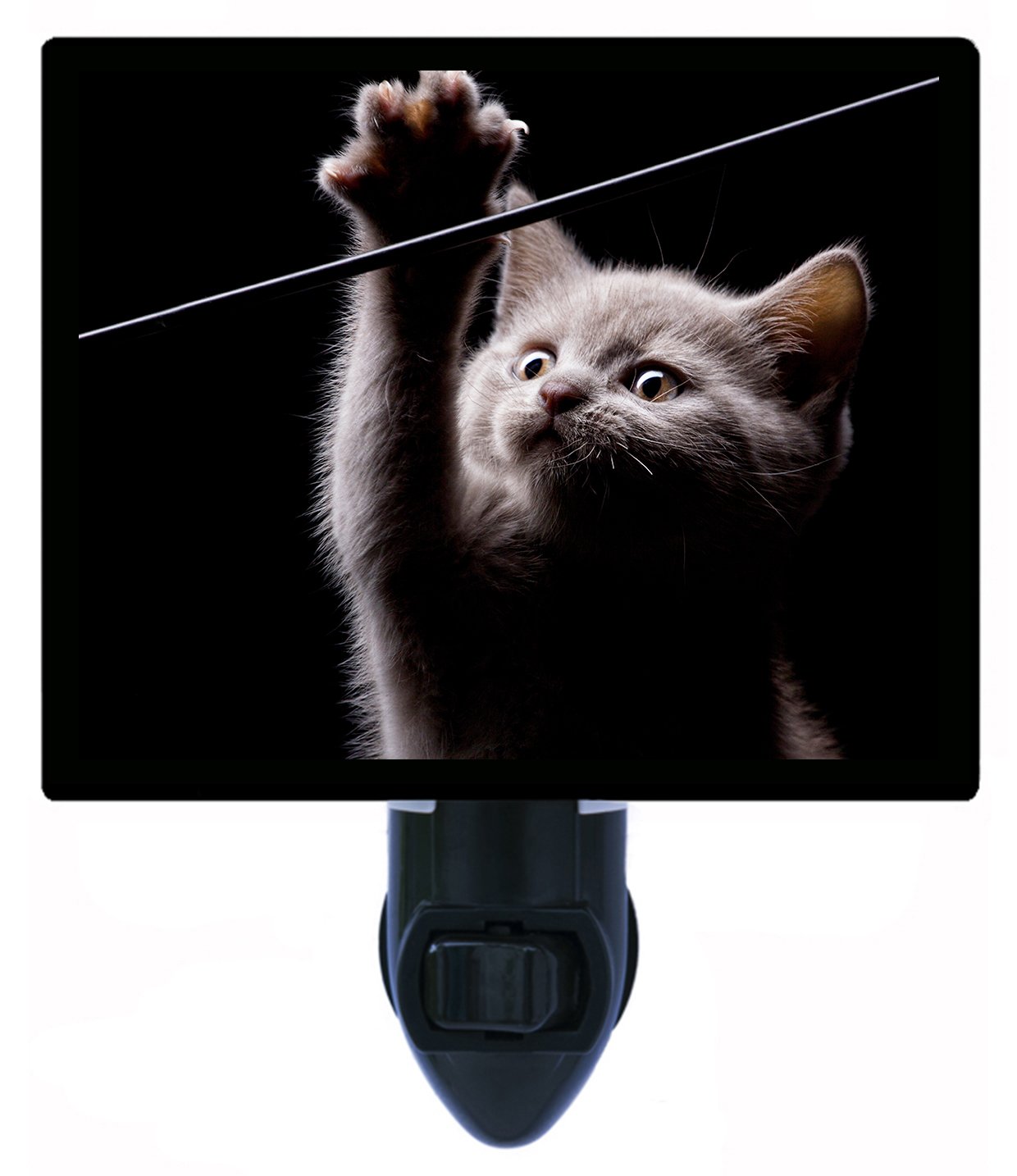 Black Cat LED Night Light for Bedroom - Cute Cat-Shaped Night Light for Kids, Nursery, and Home Decor - Perfect for Nighttime Reading and Relaxation