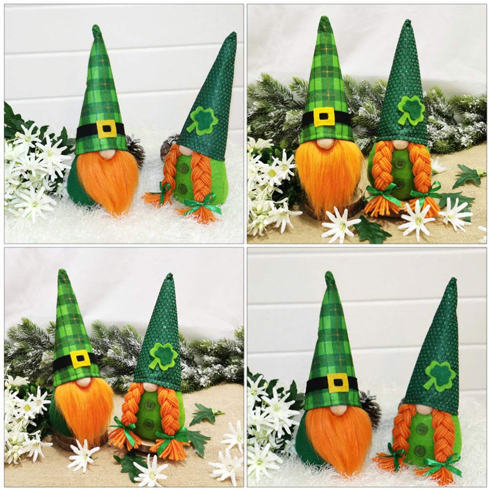St. Patrick's Day Gnome Doll - Party & Desktop Decor for Home & Office