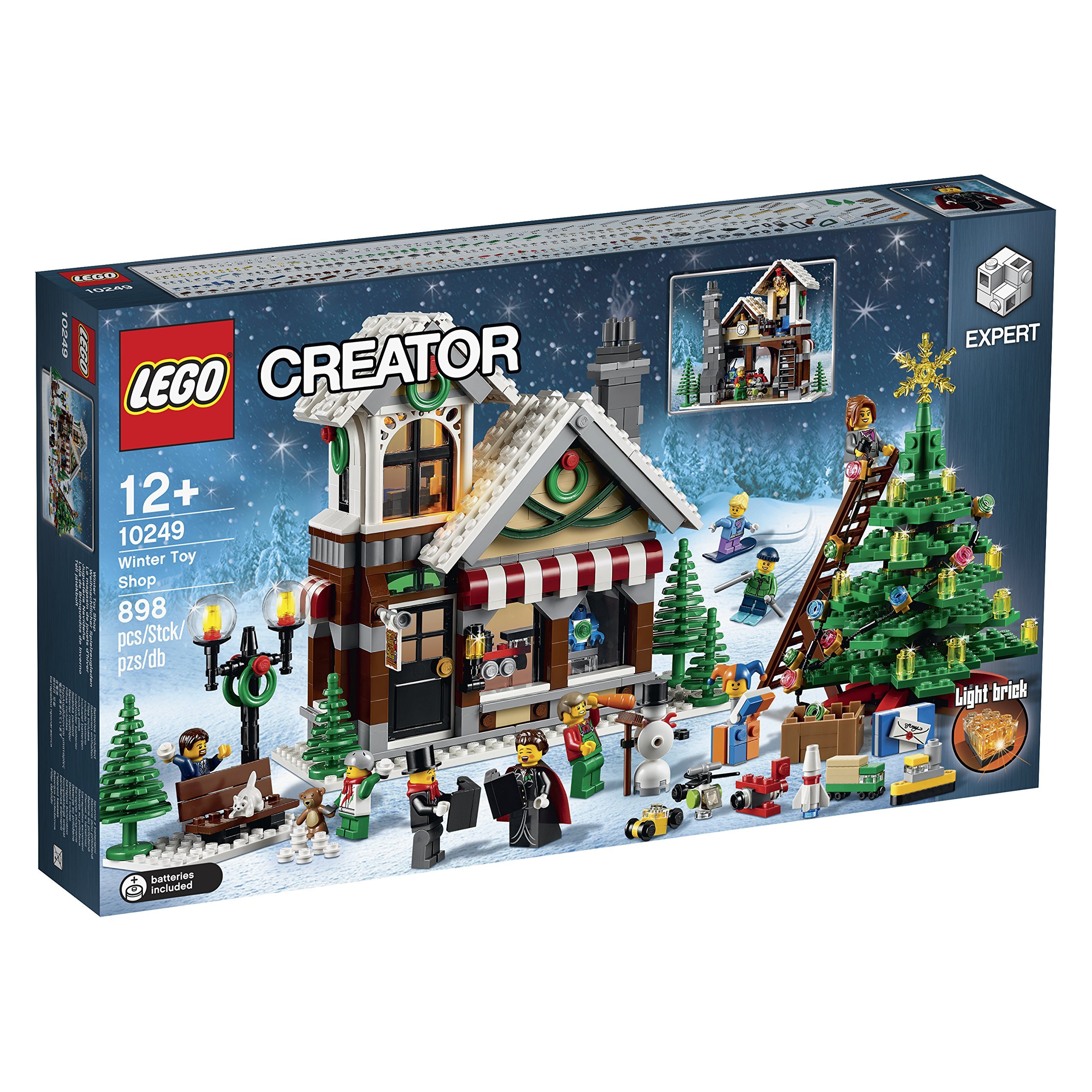 LEGO Creator 10249 Christmas Toy Shop Building Set - Holiday Gift for Kids & Adults Ages 12-99 - Perfect for Christmas Decorations & Winter Village Displays