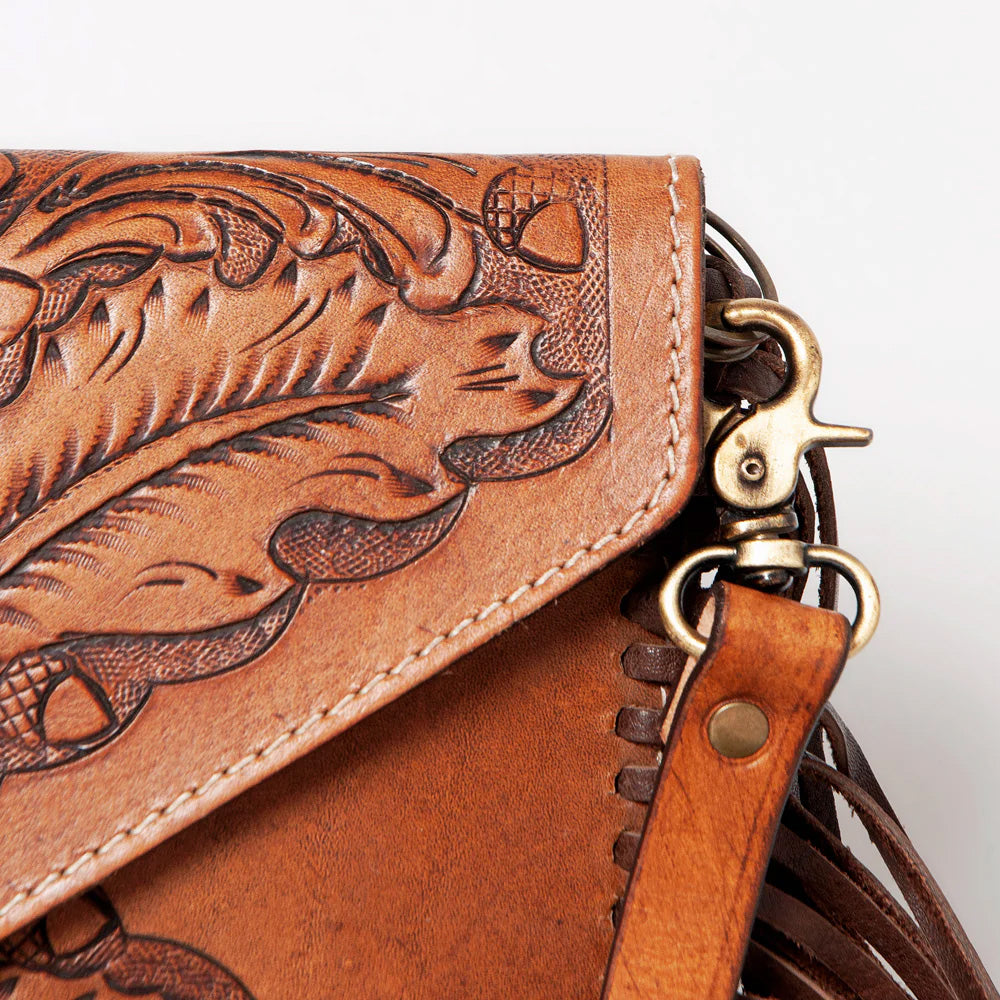 American Darling Genuine Tooled Leather Crossbody Bag for Women - Stylish & Durable Everyday Purse for Work, Travel & Casual Outings