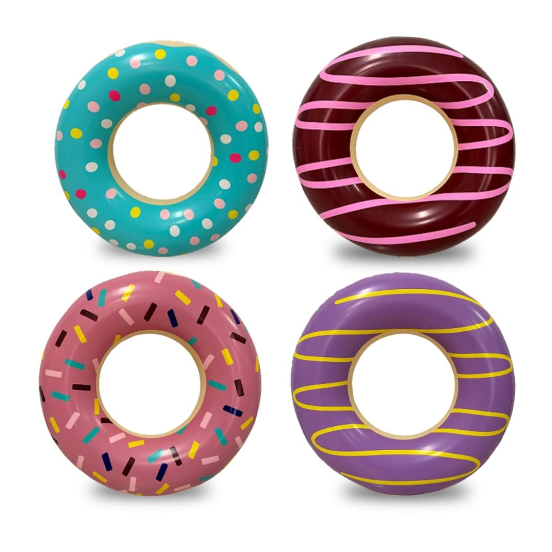 4E's Novelty Donut Pool Floats for Kids & Adults - 30