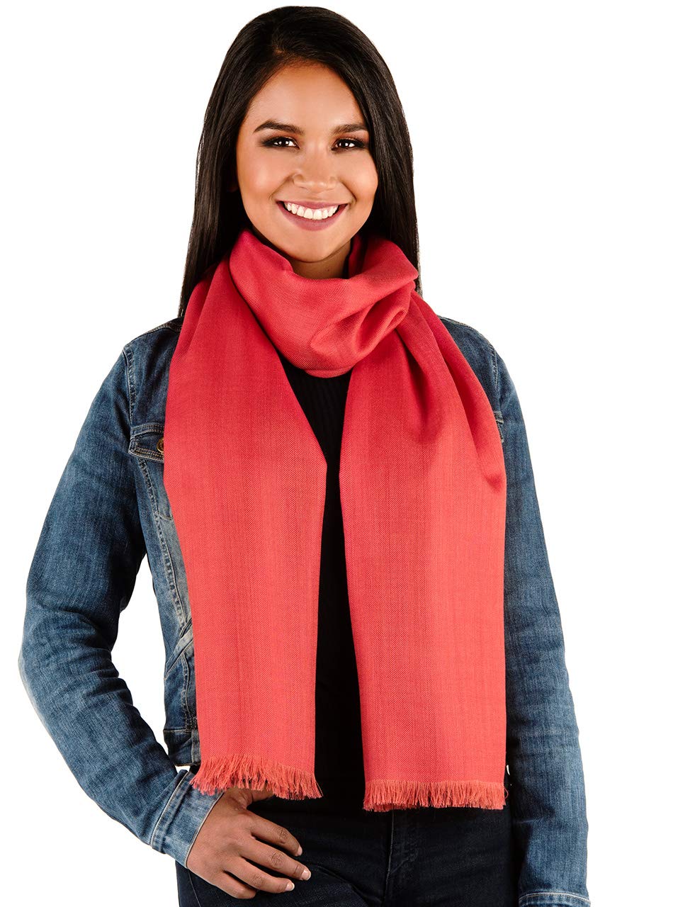 Luxury Women's Oversized Baby Alpaca & Silk Scarf Shawl - Ultra Soft 70% Alpaca 30% Silk Blend - Perfect for Winter, Fall, Office & Travel Accessories