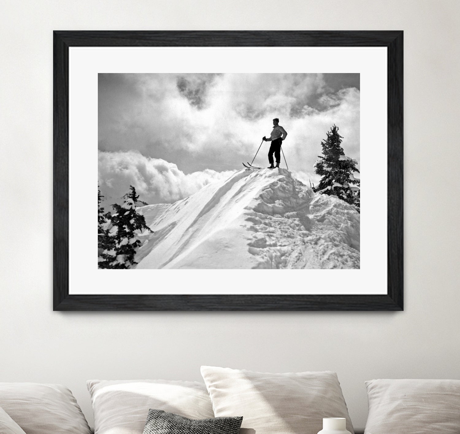 Professional Skier Conquering Mount Hood - Best Skiing Gear & Equipment for Winter Sports Enthusiasts | Perfect for Mountain Adventures & Outdoor Activities