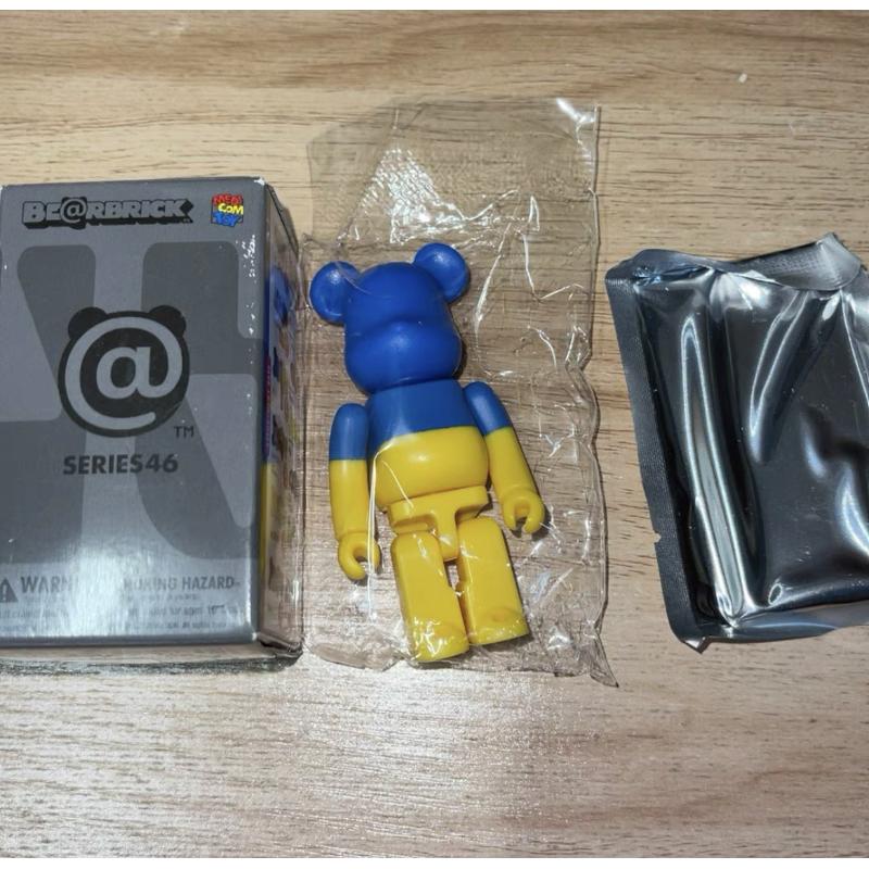 Bearbrick Series 46 Ukraine Flag 100% Collectible Vinyl Art Toy - Limited Edition Designer Figure for Home Decor, Office Display & Pop Culture Enthusiasts