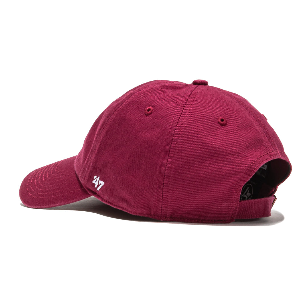 47 Brand Los Angeles Dodgers Cleanup Adjustable Baseball Cap - Cardinal Red - One Size Fits Most - Perfect for Game Day, Outdoor Sports & Casual Wear