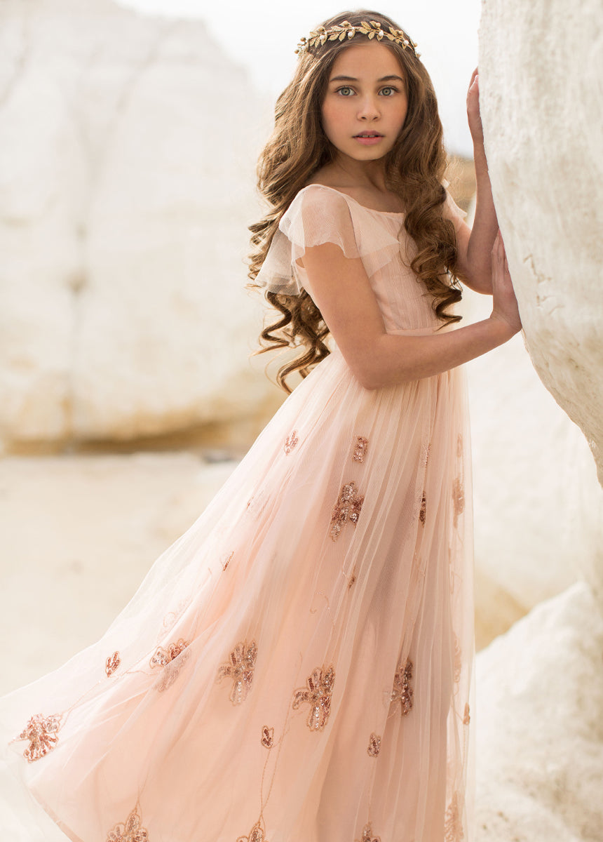 Kristine Blush Pink Dress for Women - Elegant & Comfortable Party, Wedding & Evening Wear
