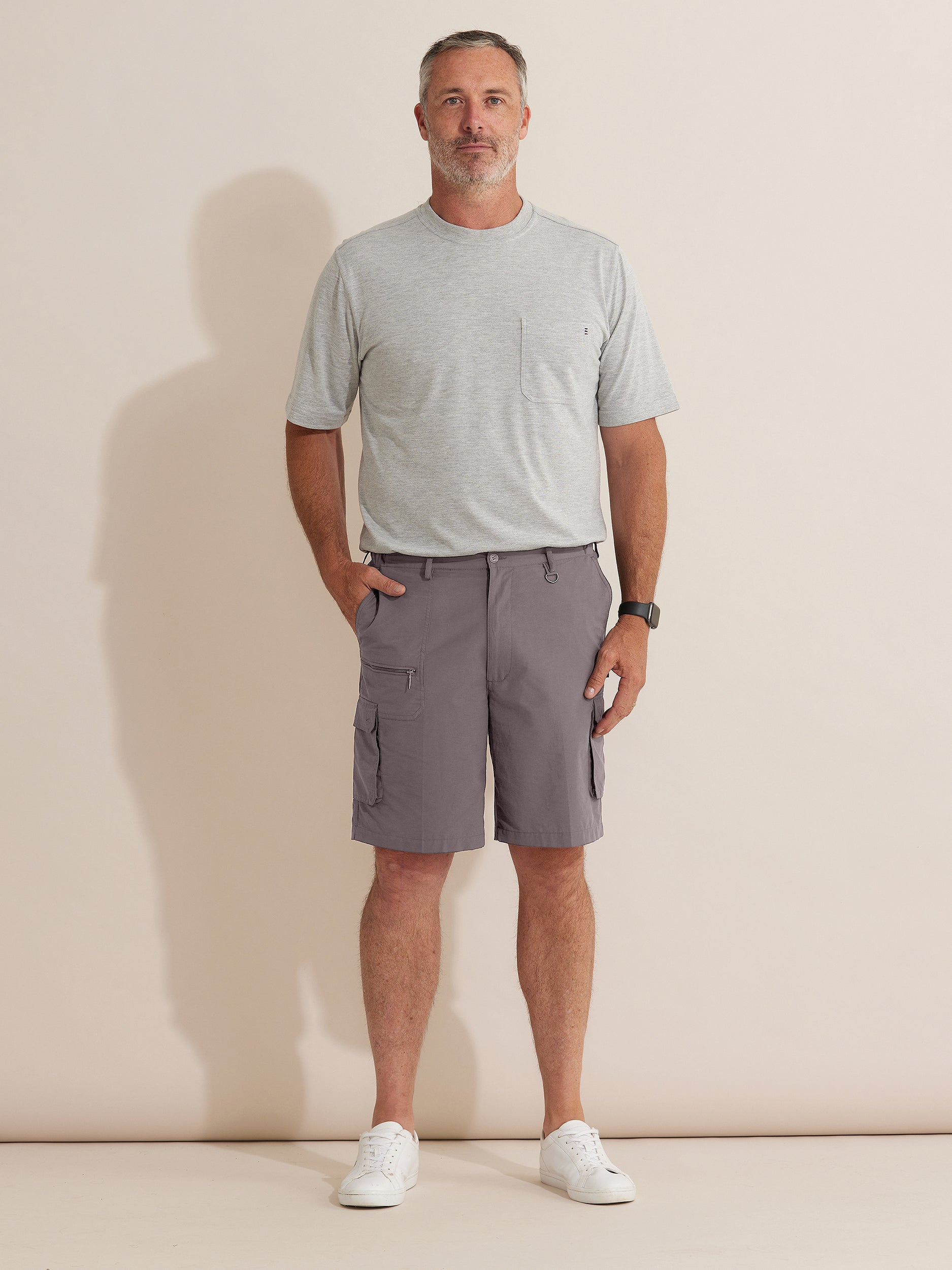 Men's Woodbury Cargo Shorts - Durable Outdoor Work Shorts with Multiple Pockets for Hiking, Camping & Everyday Wear