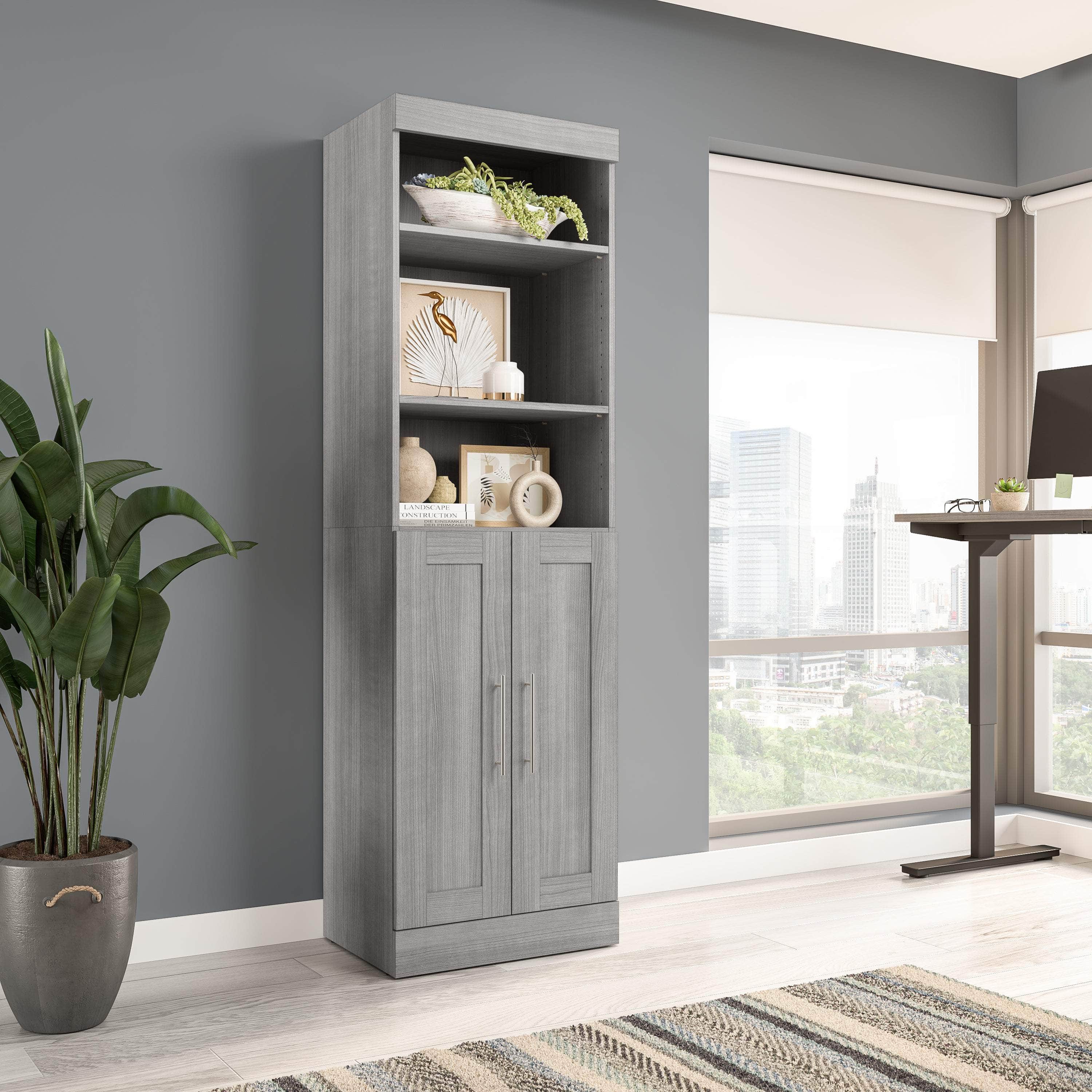 25W Closet Organizer with Doors - 6 Color Options for Bedroom, Closet & Home Storage Organization