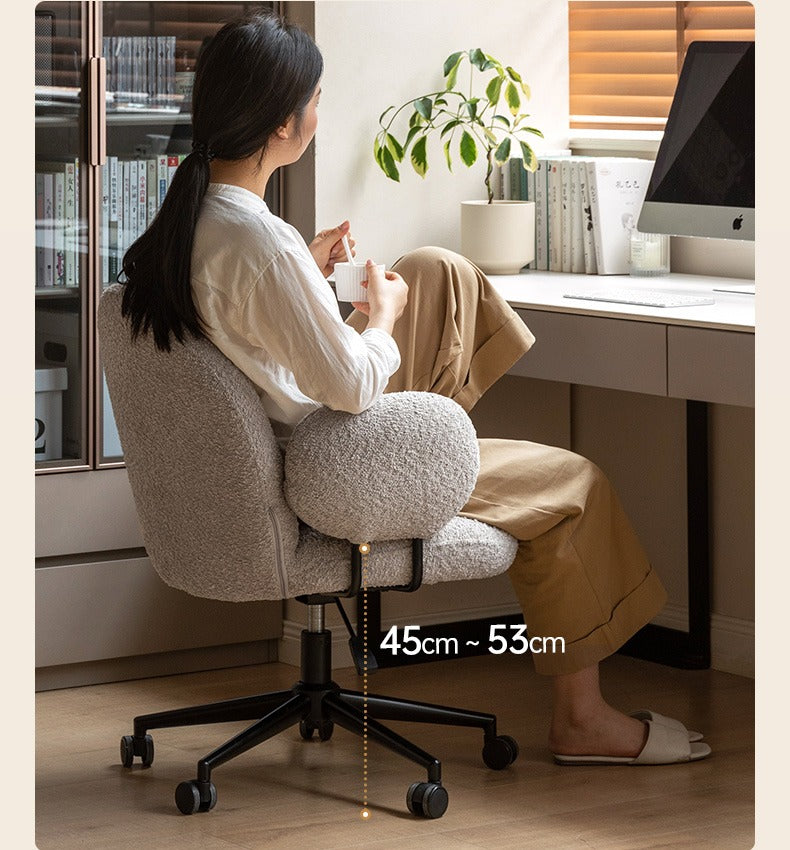 Ergonomic Office Chair with Adjustable Height - Comfortable Computer Desk Chair for Home & Work - Perfect for Long Hours Sitting, Gaming, and Remote Work