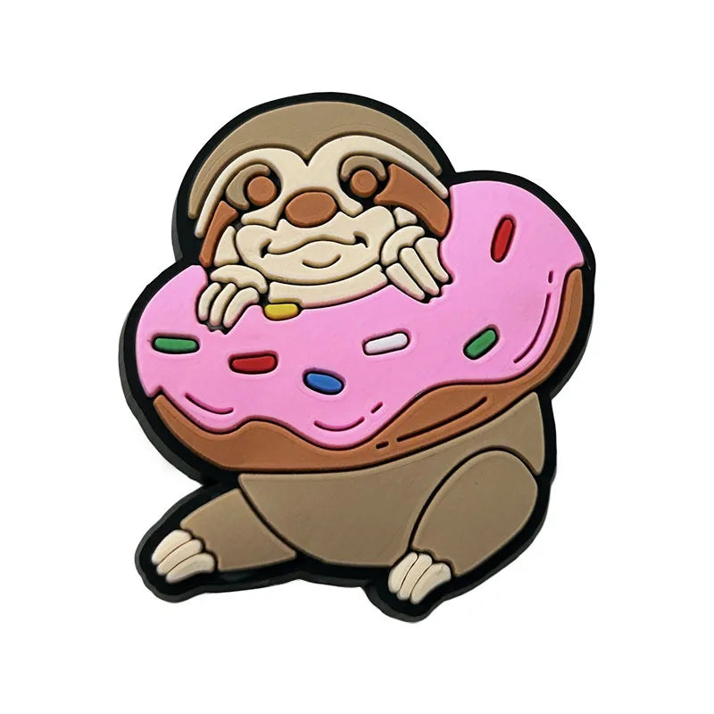 Adorable Sloth Shoe Charms for Crocs - Fun Jibbitz Accessories for Kids, Women & Men - Perfect for Sandals, Shoes & Party Favors - Great Gift Idea for Animal Lovers & Crocs Fans (Use for Everyday Wear, Beach Outings & Themed Parties)