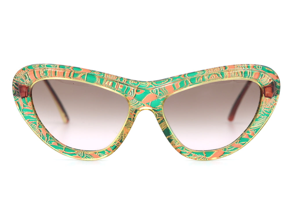 Christian Lacroix 7367 60mm Cat Eye Sunglasses - UV Protection & Polarized Lenses for Women - Perfect for Driving, Beach & Outdoor Activities