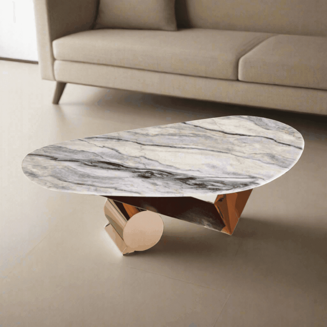 Fernie Cultured Marble Coffee Table - 51