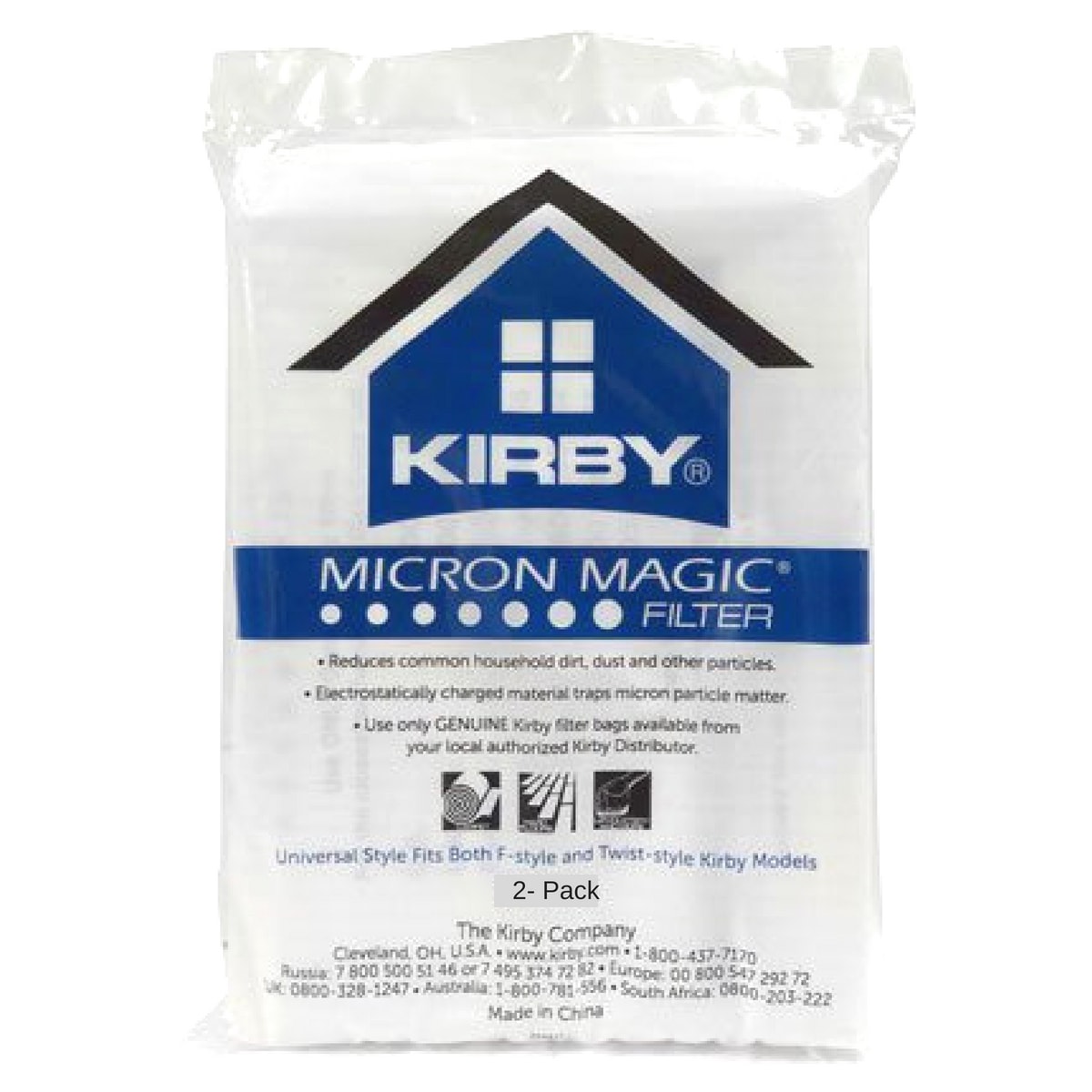 Kirby Universal Fit Vacuum Bags - 2 Pack Replacement Dust Bags for Kirby Vacuums | Perfect for Home Cleaning, Pet Hair Removal & Allergen Reduction