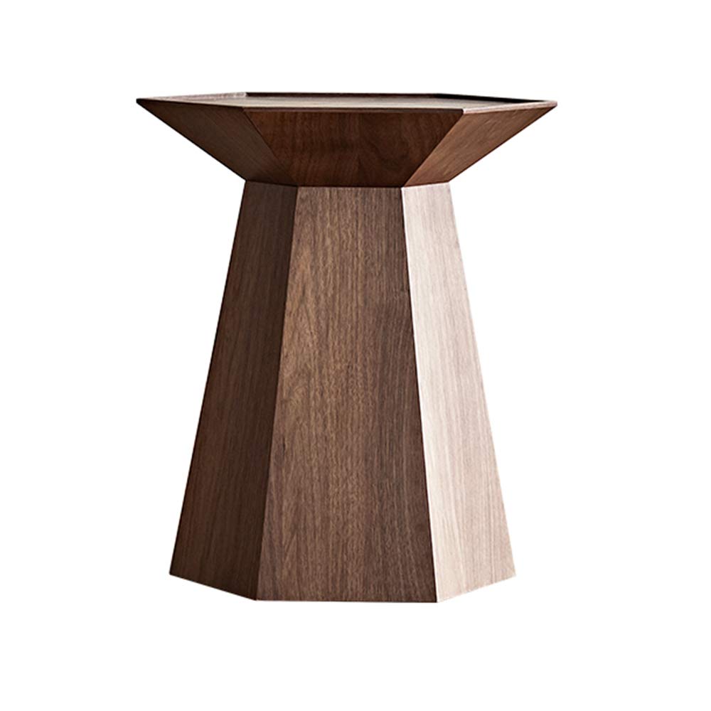 Modern Chinese-Style Side Table - Walnut Coffee Table for Living Room & Bedroom