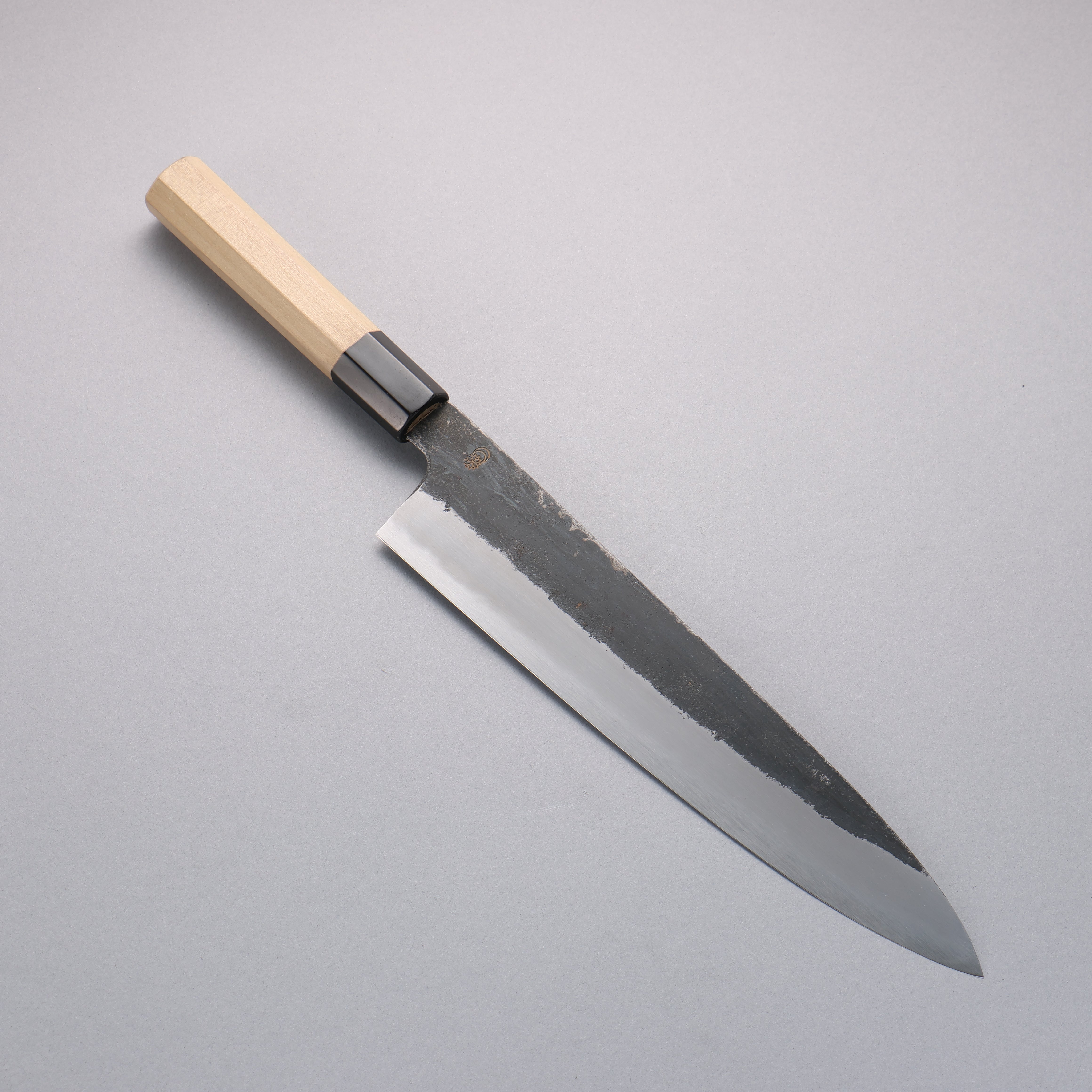 Premium Kikuzuki White Steel No.2 Black Gyuto Japanese Chef Knife 270mm with Magnolia Handle - Perfect for Sushi, Meat Slicing & Professional Kitchen Use