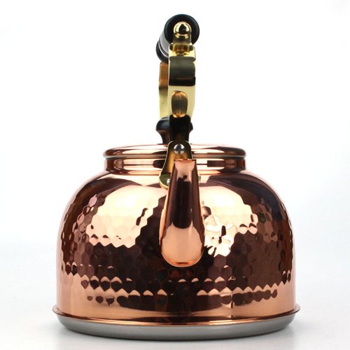 Premium IH-3517 Copper Hammered Electromagnetic Kettle - 0.7 Gallon (2.3L) Fast Boiling Electric Tea Kettle for Home, Office & Kitchen Use - Perfect for Tea, Coffee & Hot Beverages
