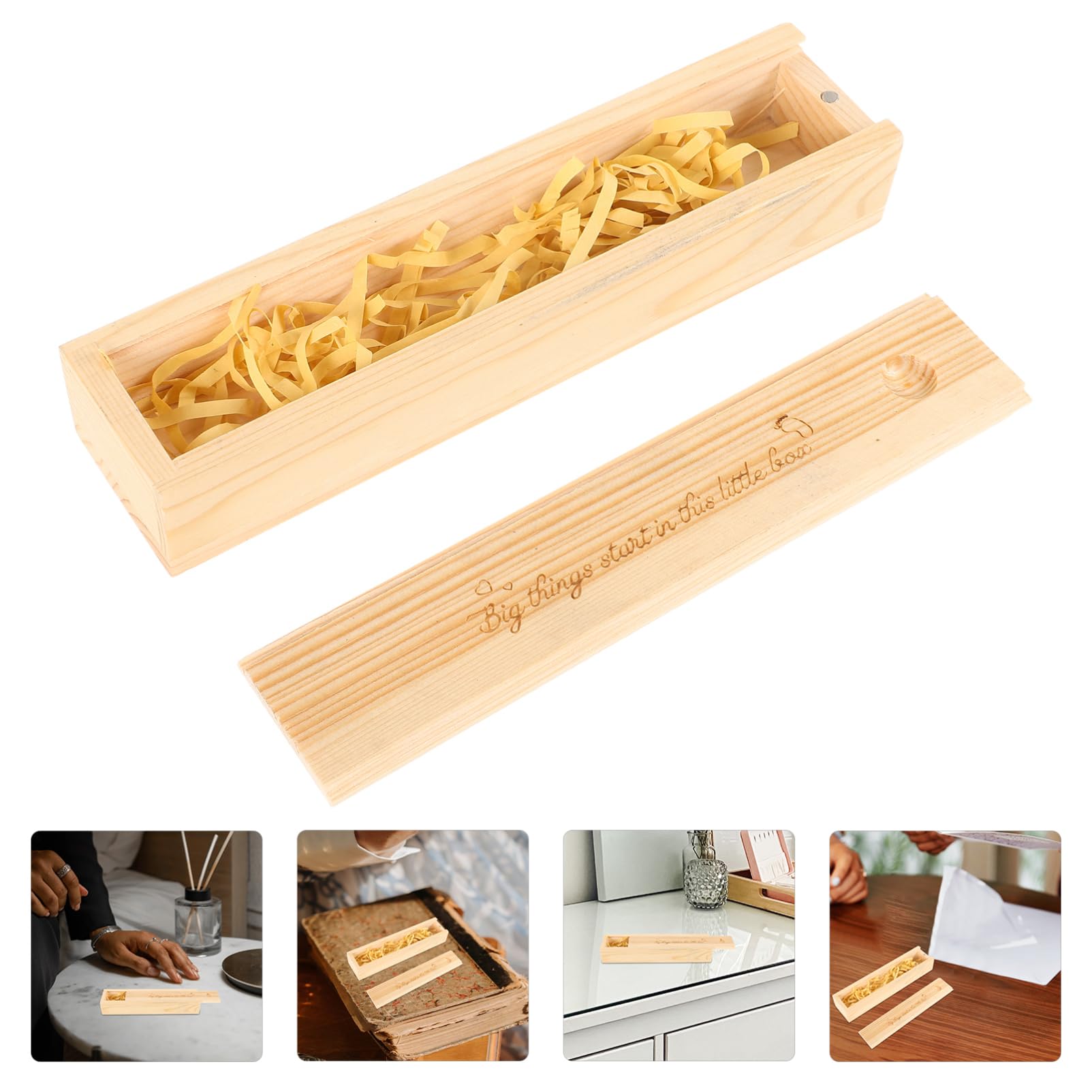 **PRETYZOOM Pregnancy Test Keepsake Box - DIY Wooden Memory Box for Pregnancy Announcement - Gift for Grandparents, Dad & Husband - Gender Reveal & Baby Shower Keepsake**    *(Use for: Surprise pregnancy reveals, sentimental baby shower gifts, gender announcement keepsakes, and family memory preservation.)*