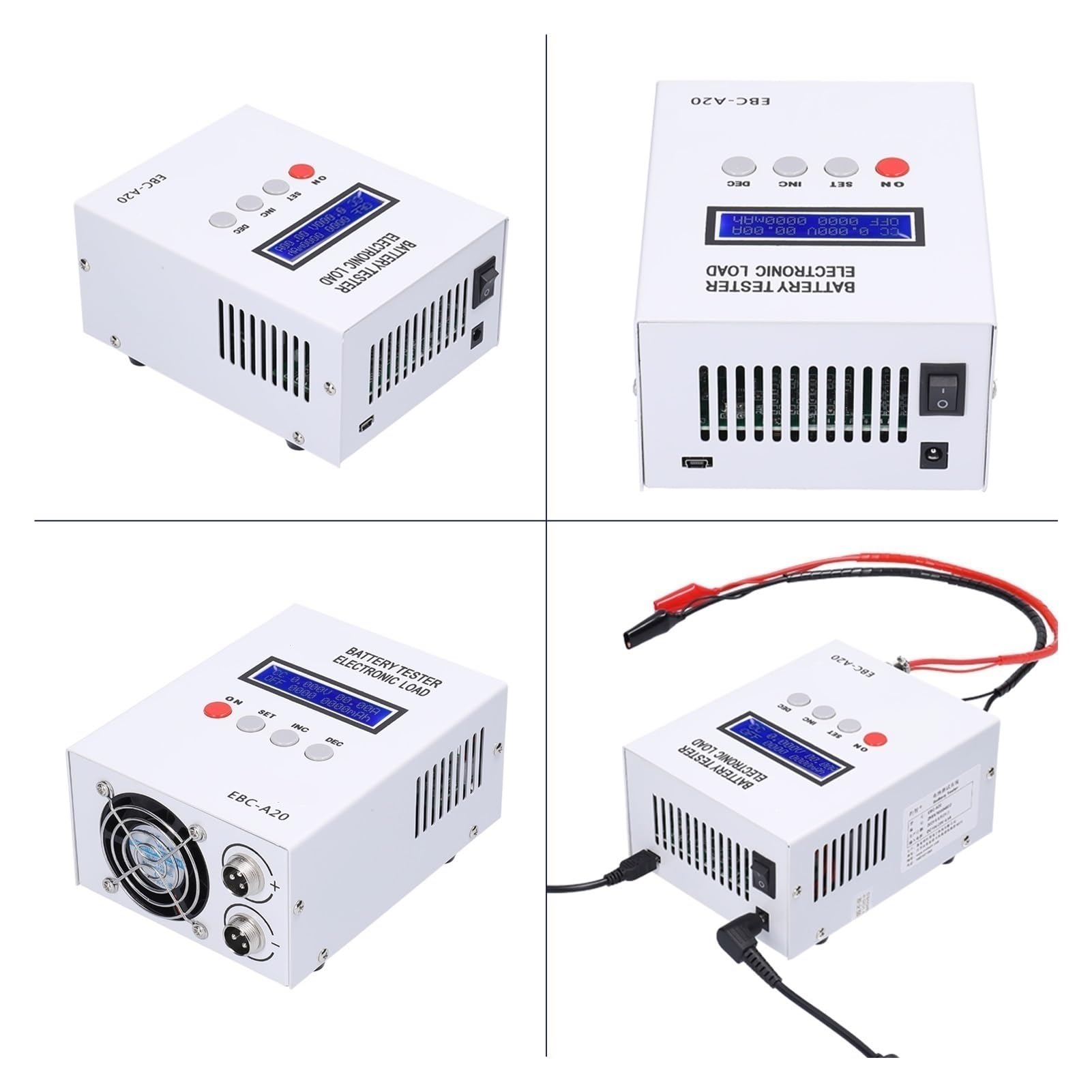 **30V 20A 85W Lithium Battery Tester - Capacity Test Device with 5A/20A Discharge Control for Li-ion, LiPo, LiFePO4 - Perfect for RC Cars, Drones, and Solar Power Systems (US Size)**
