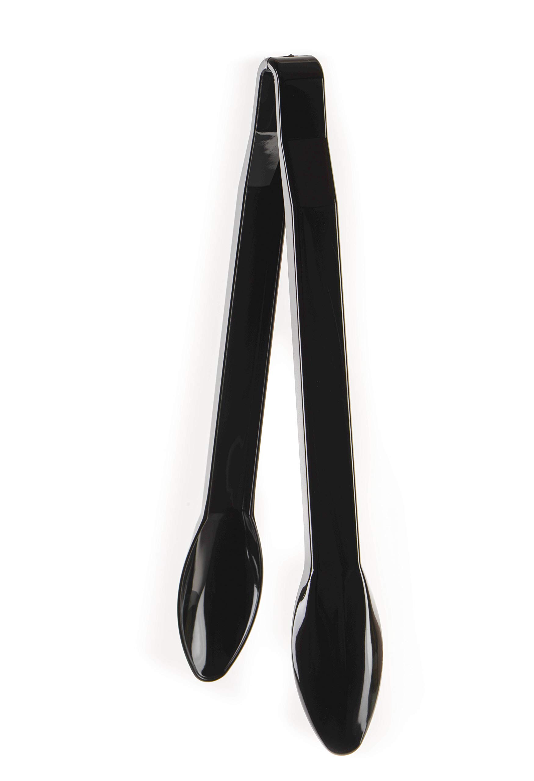96-Pack Heavy Duty Black Plastic Serving Tongs - 12 Inch Disposable Salad Tongs - Heat Resistant for Catering, Buffets, BBQ - Perfect for Salads, Bakery, Ice & Hot/Cold Foods - Ideal for Restaurants, Parties & Outdoor Events (12