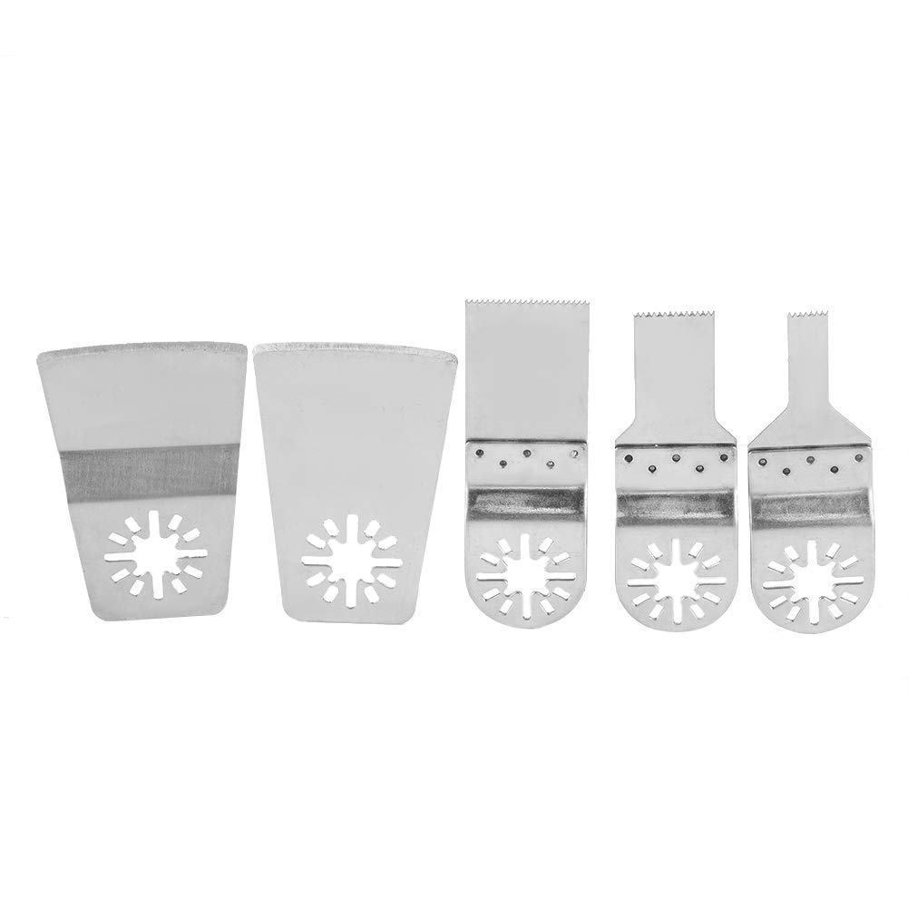 Multi Tool Saw Blades 5pcs - High Hardness for Wood, Metal & Paint Removal