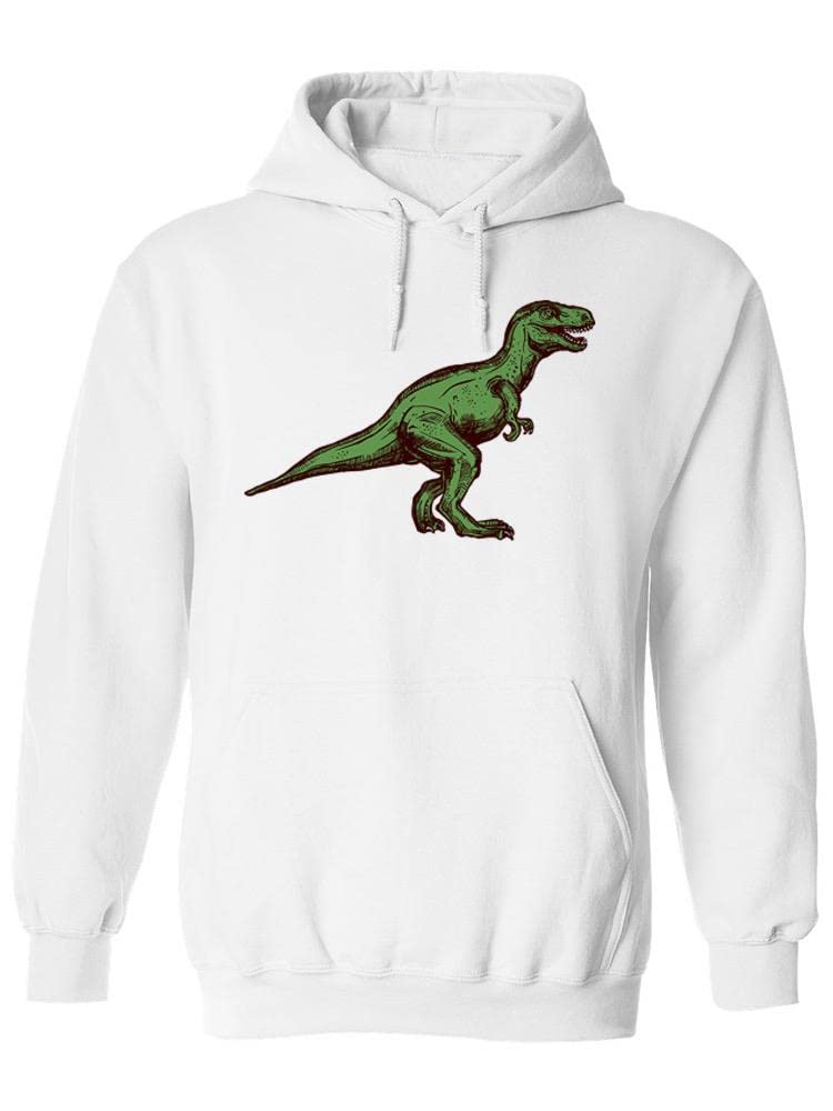 Smartprints Raptor Dinosaur Hoodie for Women - Trendy Graphic Pullover Sweatshirt - Perfect for Casual Wear, Street Fashion & Dinosaur Lovers