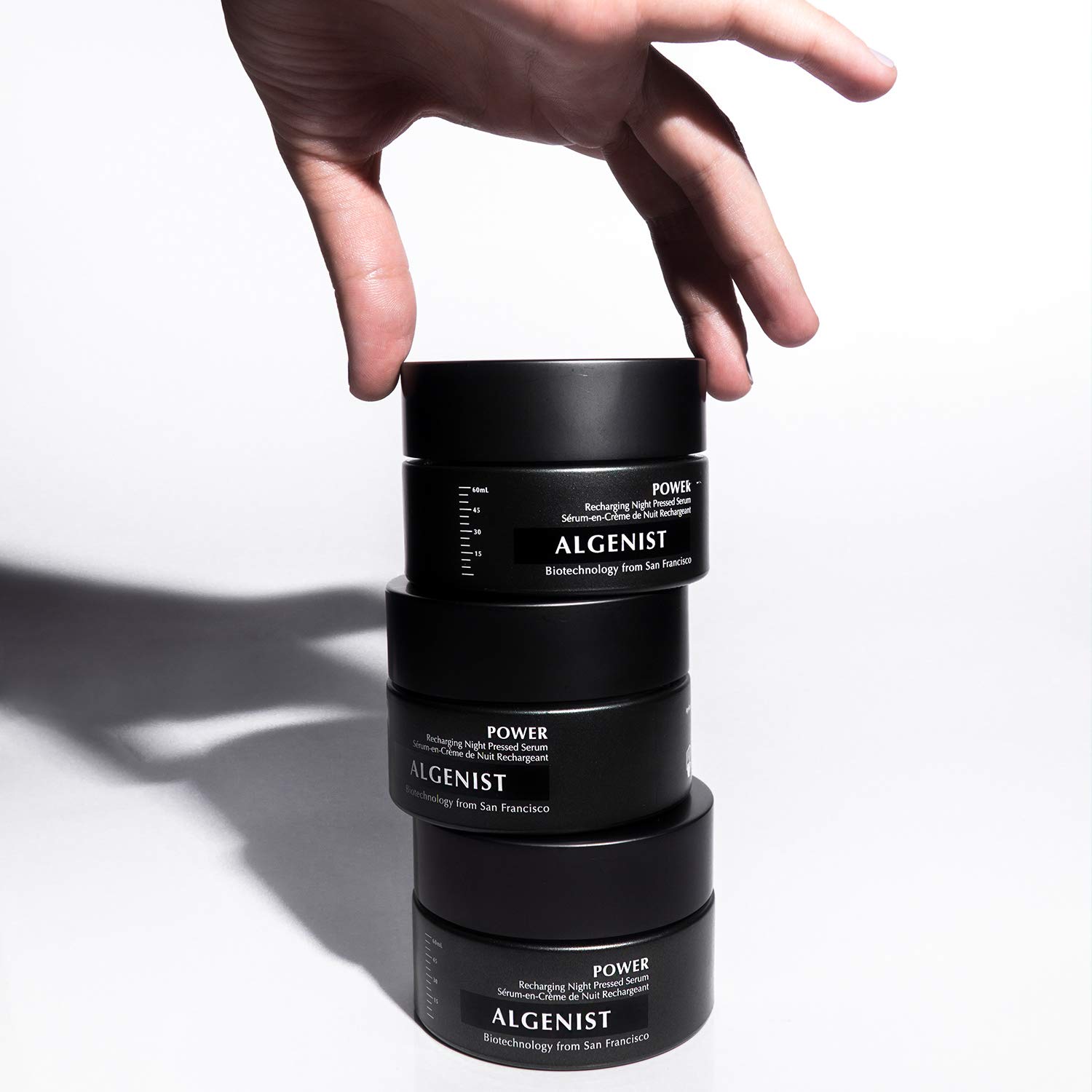 Algenist POWER Recharging Night Pressed Serum - Overnight Skin Treatment for Dull & Uneven Texture with Algae, Collagen & Coconut Water - Non-Comedogenic, Hypoallergenic - Perfect for Nighttime Skincare Routine & Anti-Aging Regimen
