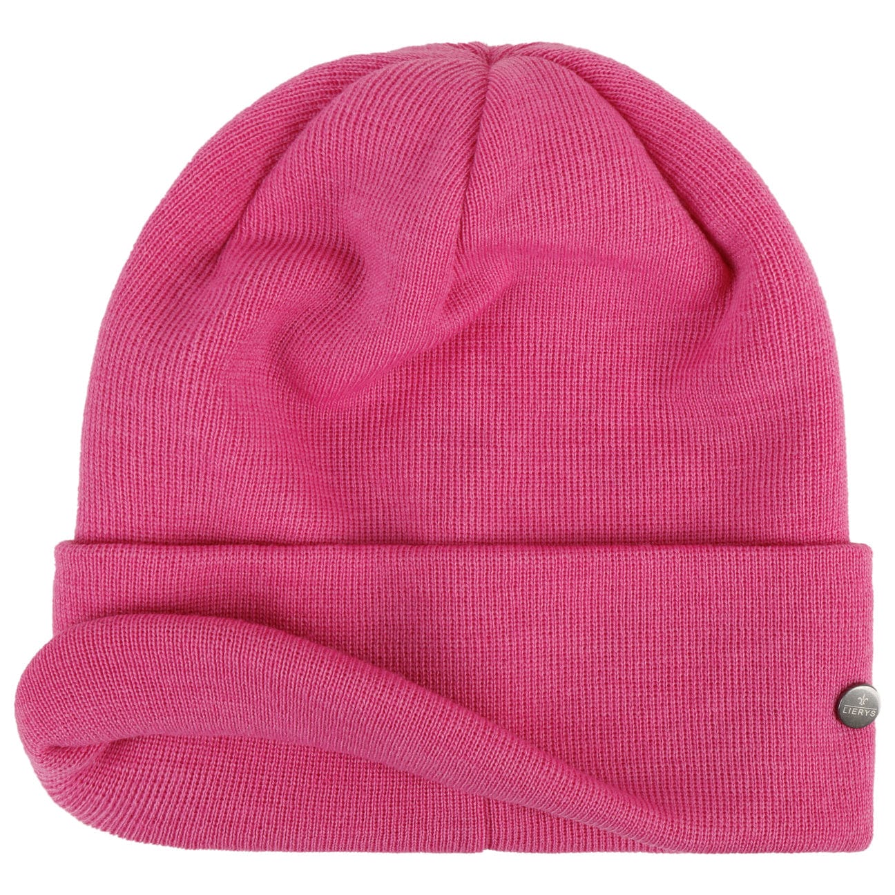 Lierys GOTS Certified Merino Wool Knit Hat with Foldable Cuff - Warm Winter Beanie for Outdoor Activities, Skiing & Hiking