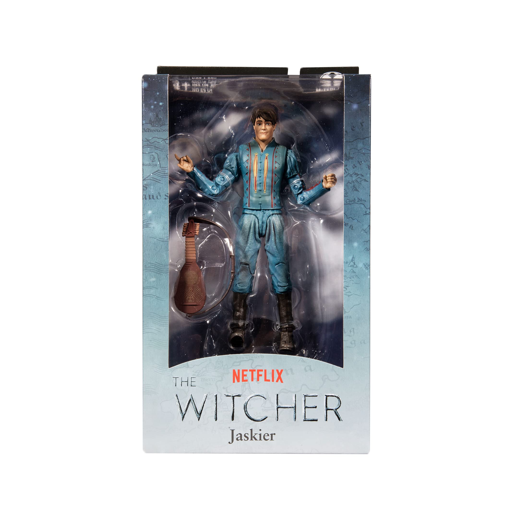 McFarlane Toys The Witcher Netflix Jaskier 7-Inch Collectible Action Figure with Accessories - Perfect for Fans, Collectors & Display in Home or Office