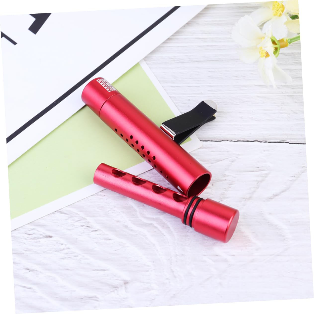 ERINGOGO Car Perfume Essential Oil Diffuser - Aromatherapy Air Vent Clip, Cylindrical Perfume Stick for Fresh Car Interior, Long-Lasting Fragrance for Driving Comfort