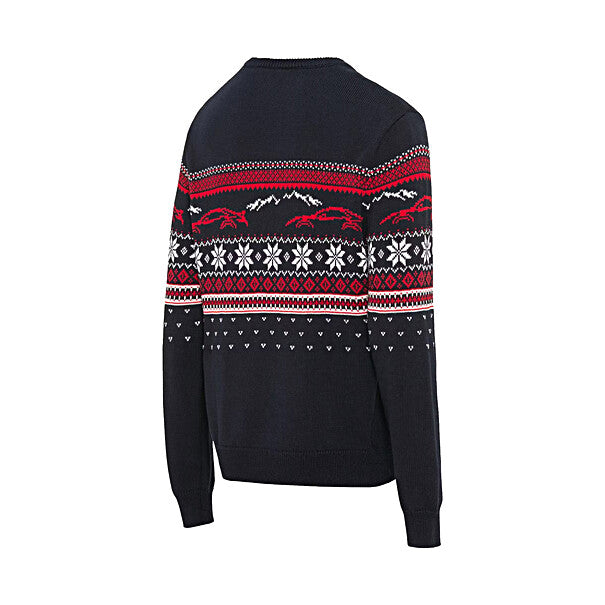 Porsche Unisex Christmas Sweater - Blue Holiday Pullover for Men & Women | Perfect for Xmas Parties, Family Gatherings & Festive Photos