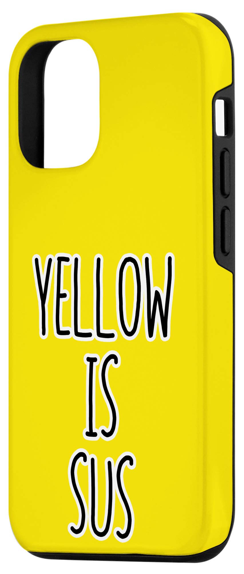 iPhone 12/12 Pro Yellow Sus Gamer Case - Funny Among Us Inspired Phone Cover for Gaming Fans & Tech Geeks | Perfect for Gaming Sessions, School & Work