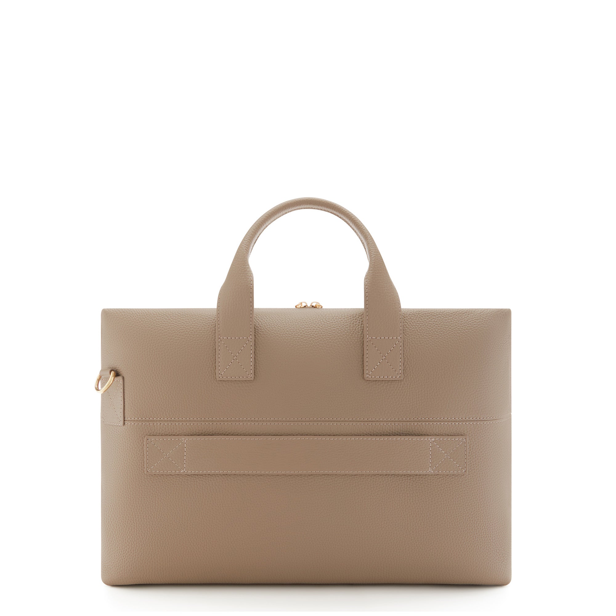 Honoré Anique Taupe Calfskin Leather Handbag with 16.4 Inch Laptop Pocket - Stylish Work Tote for Women, Perfect for Office, Business Travel & Daily Commute