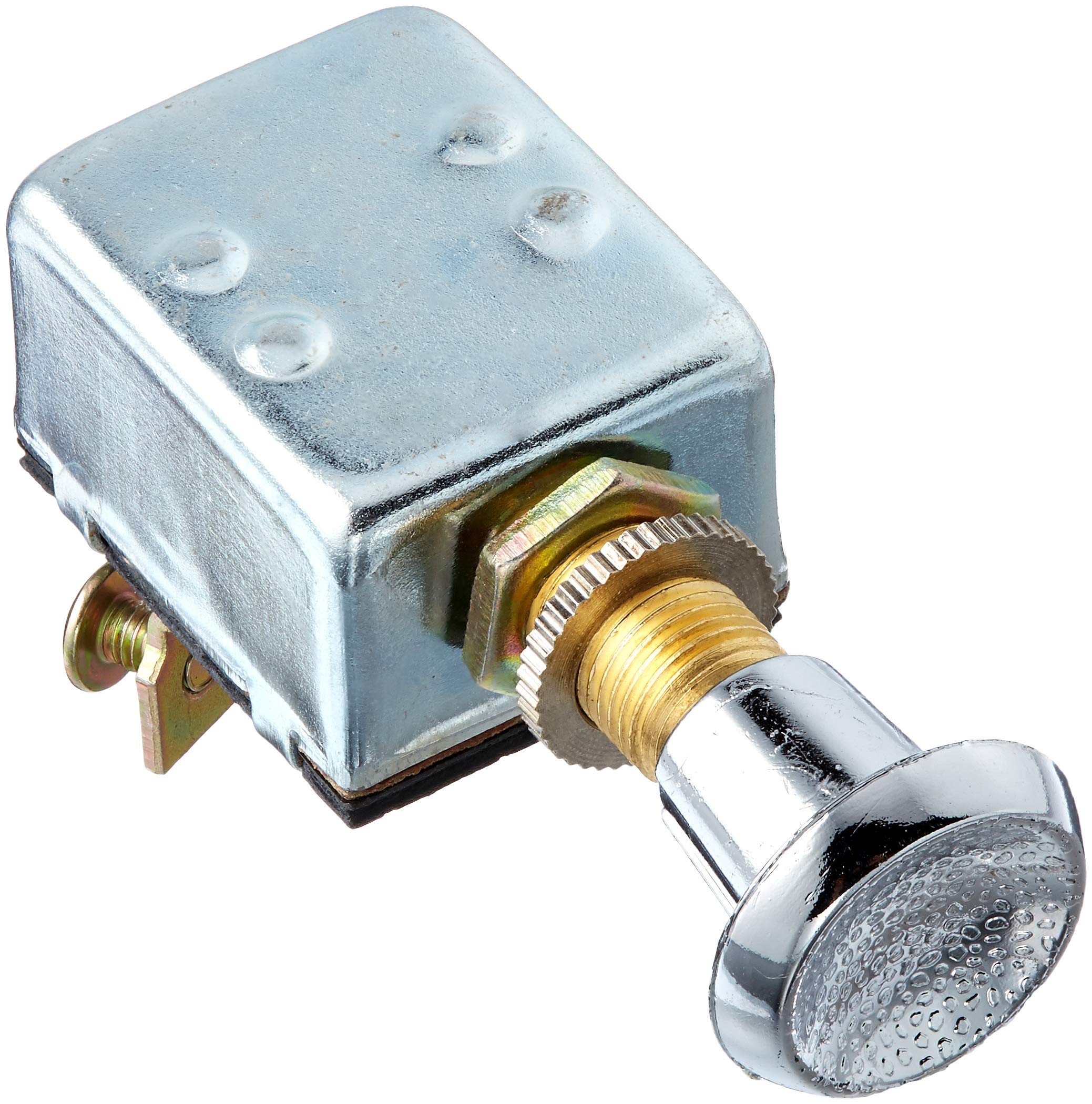 42200 Chrome Push-Pull Switch - 1 Pack (1 Count) | Durable Electrical Switch for Automotive, Marine & Industrial Applications
