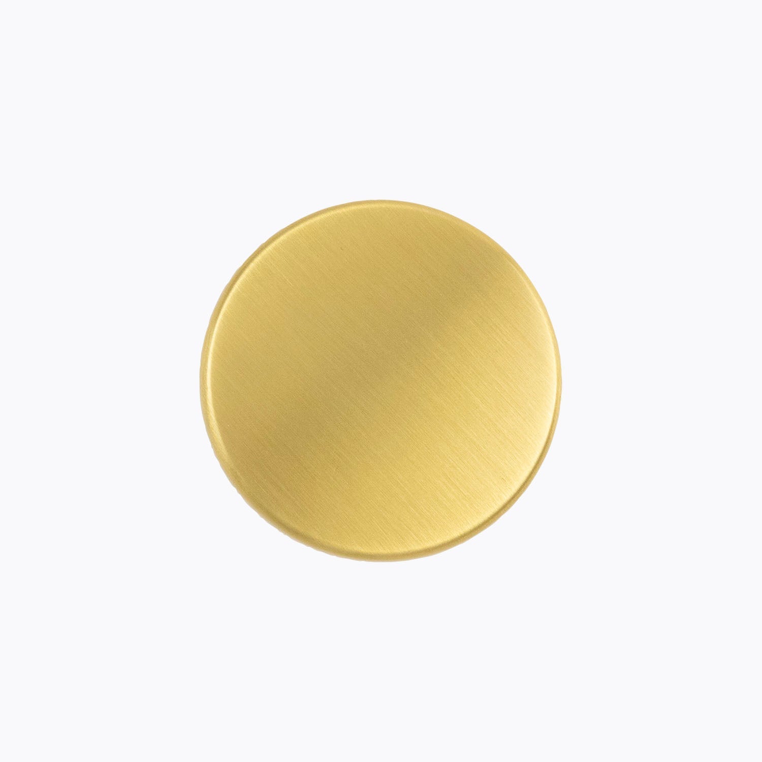 1-3/8 Inch Forge Knob - Brushed Golden Brass Finish Cabinet & Drawer Pull - Perfect for Home, Office & Furniture Upgrade