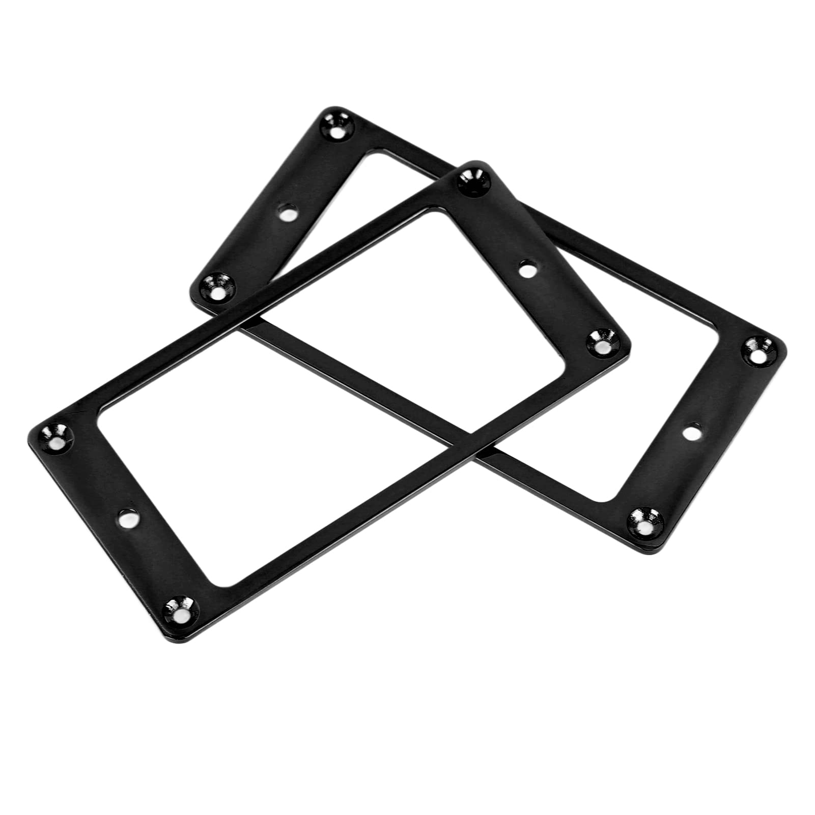 2Pcs Black Humbucker Pickup Mounting Rings for Electric Guitar - Metal Replacement Pickup Frames for Humbucker Pickups - Perfect for Guitar Repair, Upgrades & DIY Projects